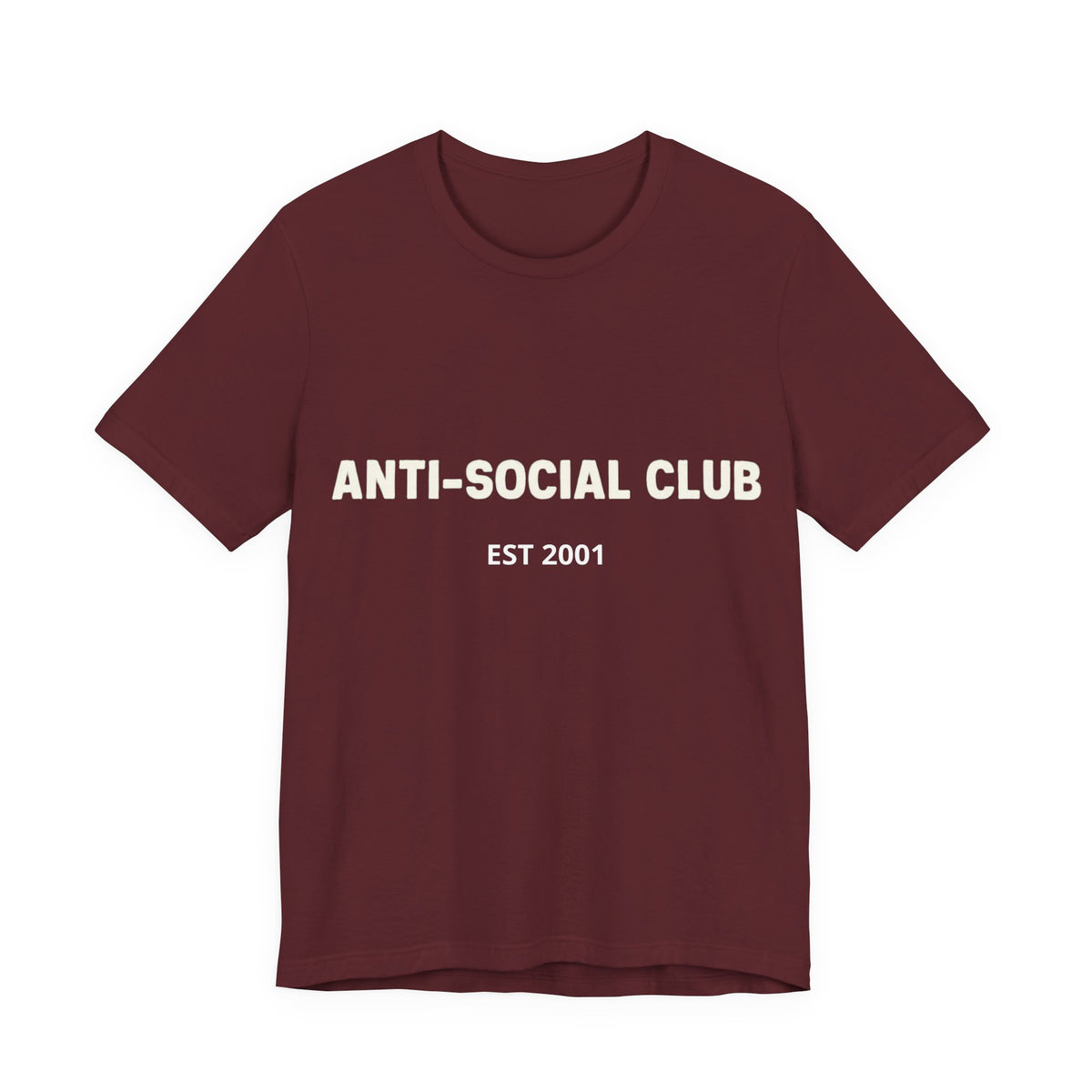 'Anti-Social Club' Short Sleeve Tee -- Personalizable - Unisex