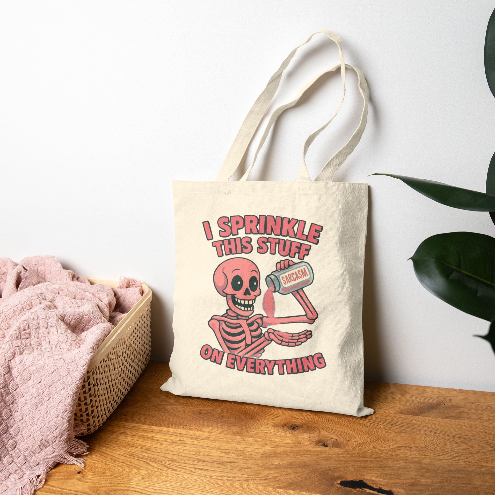 Cotton Canvas Tote Bag (Funny)