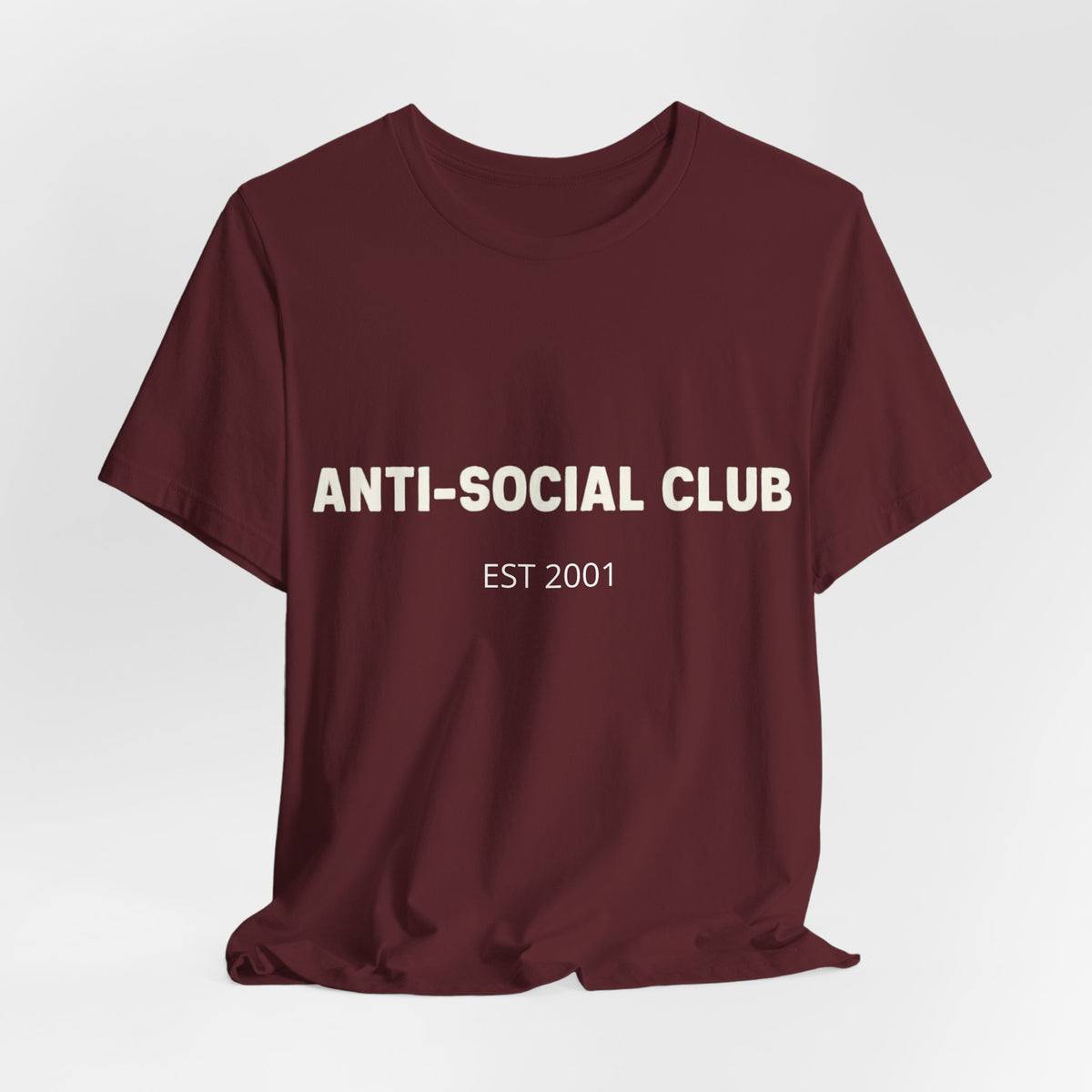'Anti-Social Club' Short Sleeve Tee -- Personalizable - Unisex