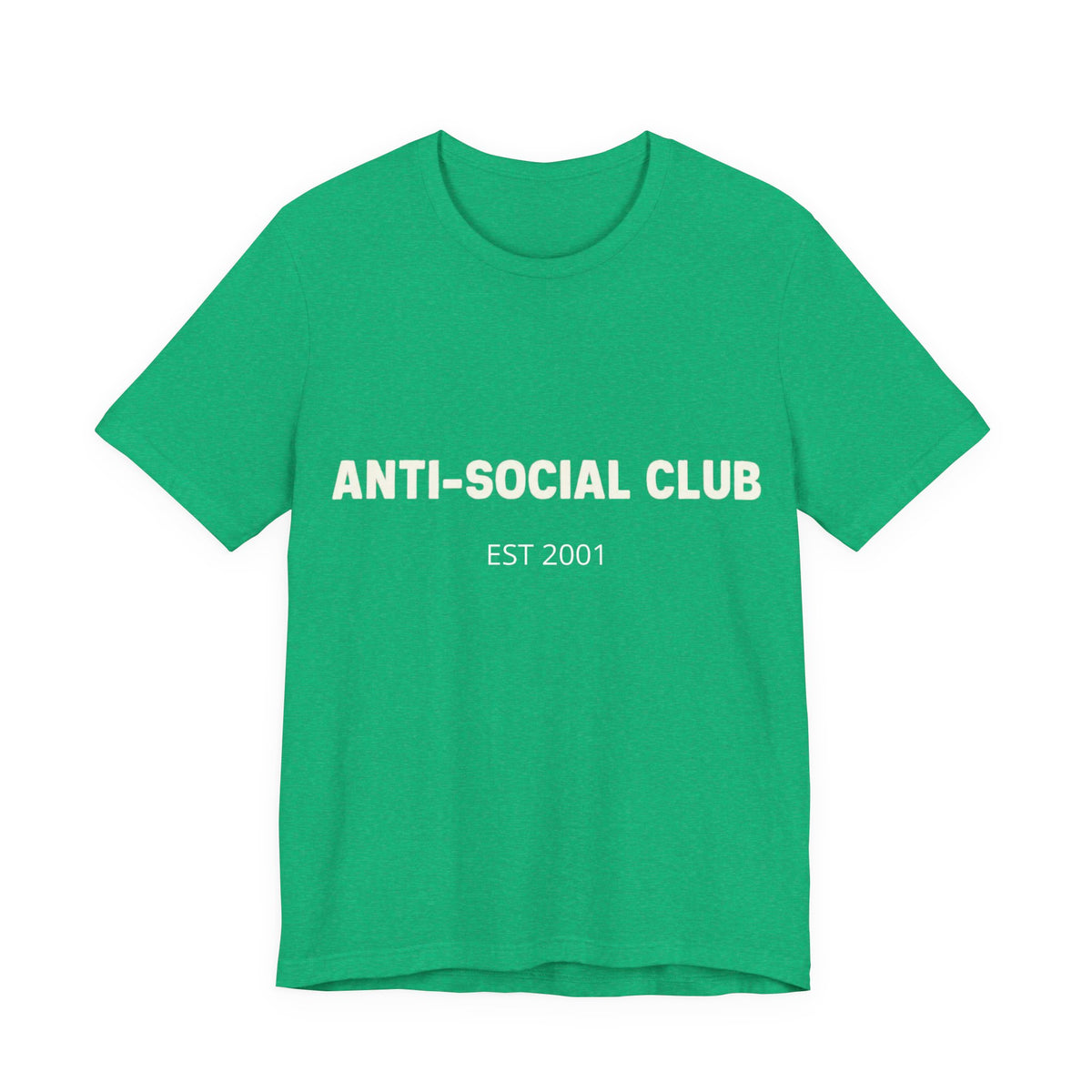 'Anti-Social Club' Short Sleeve Tee -- Personalizable - Unisex